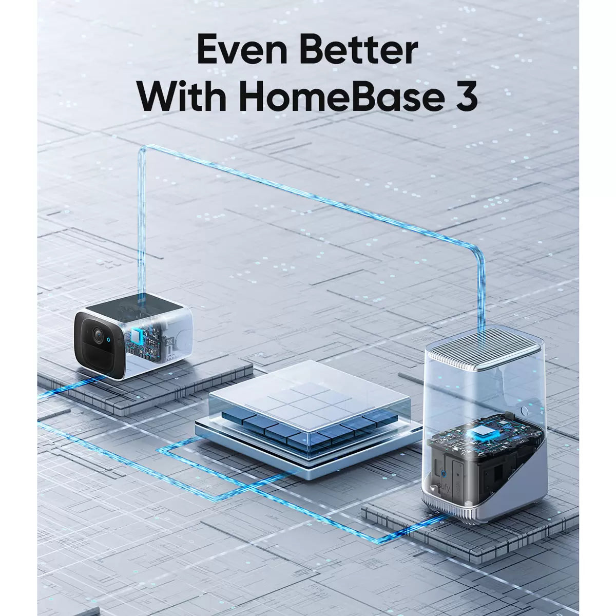 eufy Solocam S220 2-Cam Kit with Homebase S380 - No Monthly Fee
