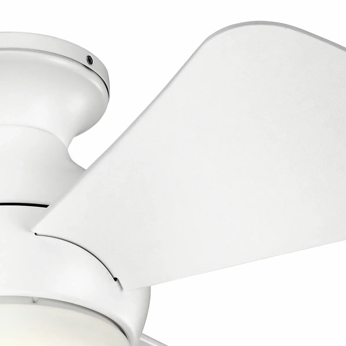 Kichler Sola 86cm Ceiling Fan | 3-Blade | AC Motor | Dimmable LED | Remote Control | Nickel & White