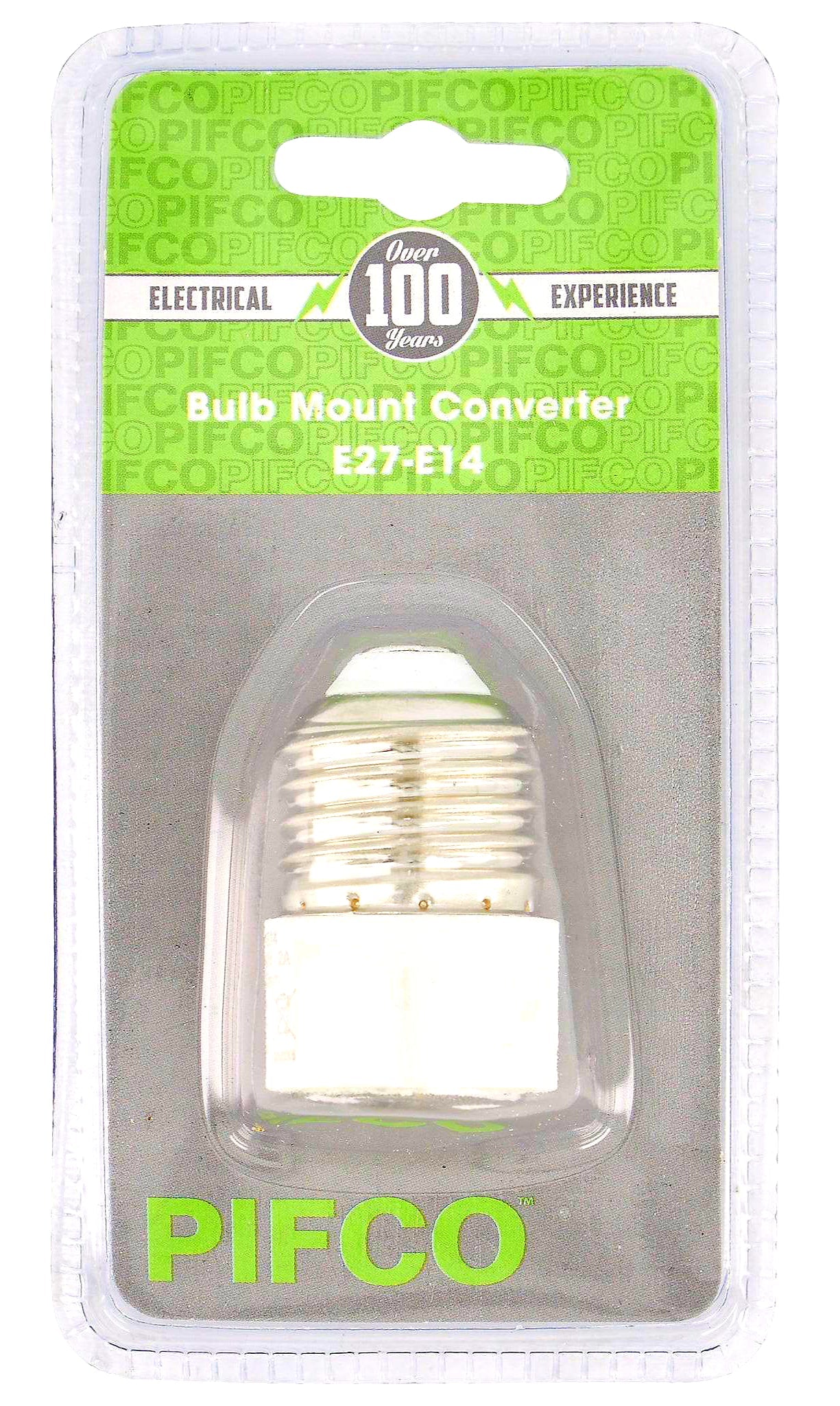 PIFCO E27 to E14 Bulb Socket Adapter | Edison Screw Reducer | LED Compatible | 120-240V