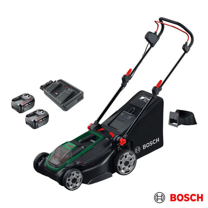 Bosch Rotak Cordless Lawnmower | 36V (2x18V) | 43cm Cutting Width | 600m² | Brushless Motor