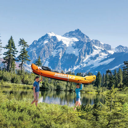 Intex Sierra K2 Inflatable Kayak Set | 2-Person | 312cm | 180kg Capacity | Paddles & Pump Included