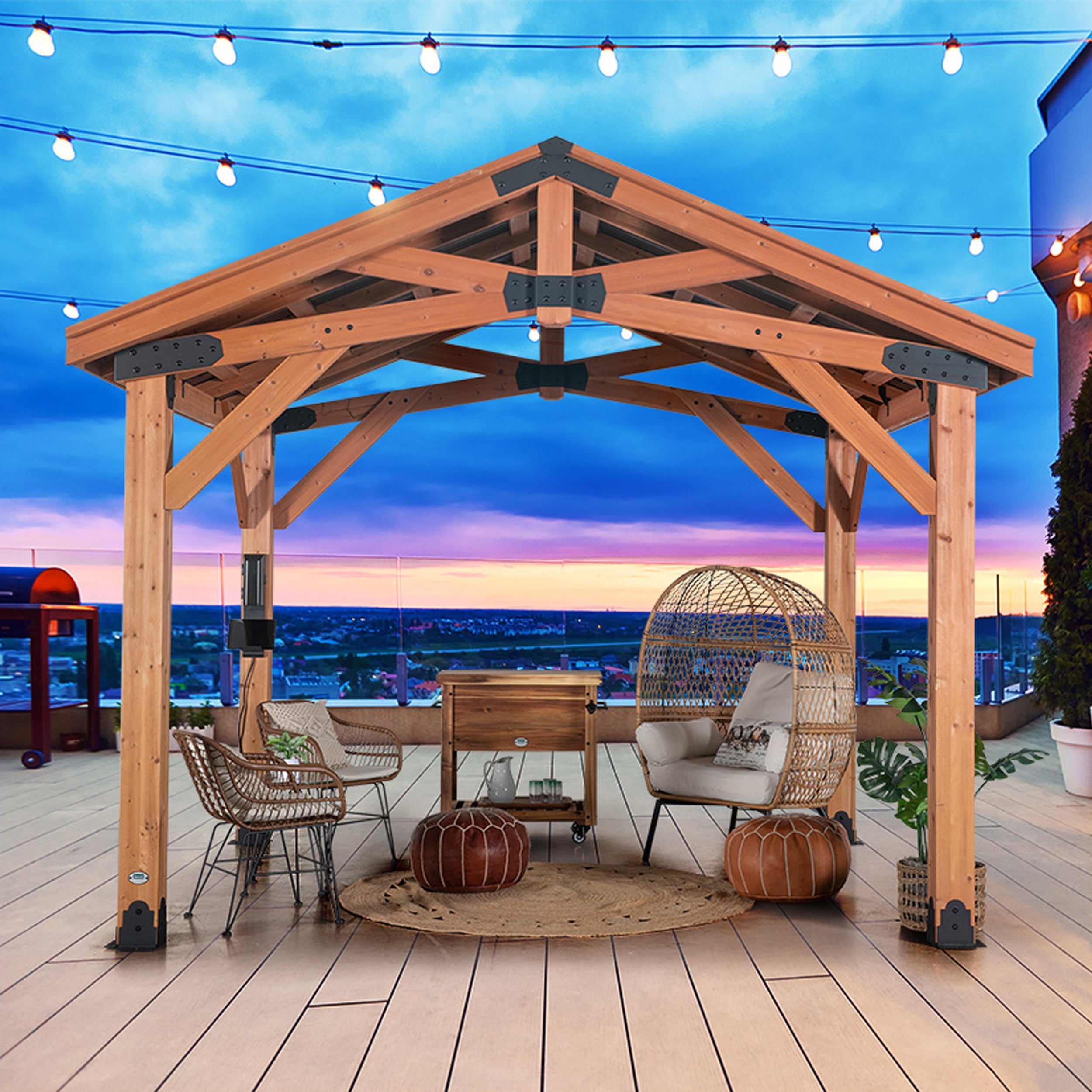 3.7m x 3.1m (12ft x 10ft) Norwood Gazebo