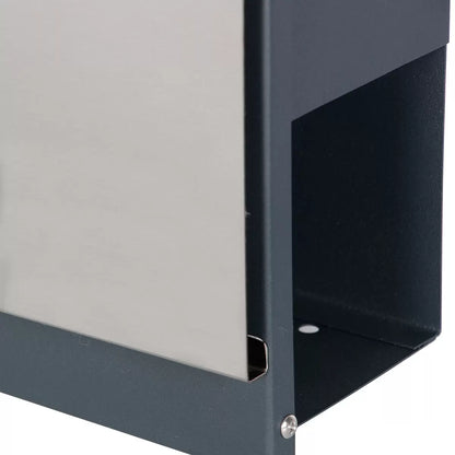 Phoenix Estilo Top Loading Letter Box MB0125KS in Stainless Steel with Key Lock