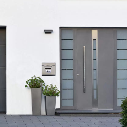 Phoenix Estilo Top Loading Letter Box MB0125KS in Stainless Steel with Key Lock