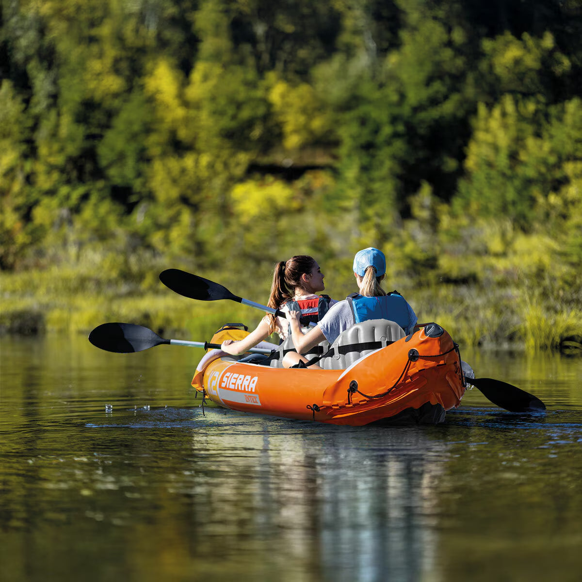 Intex Sierra K2 Inflatable Kayak Set | 2-Person | 312cm | 180kg Capacity | Paddles & Pump Included