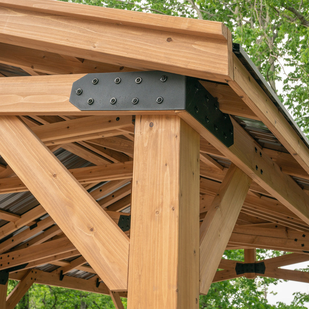 6.1m x 3.7m (20ft x 12ft) Norwood Gazebo/Carport