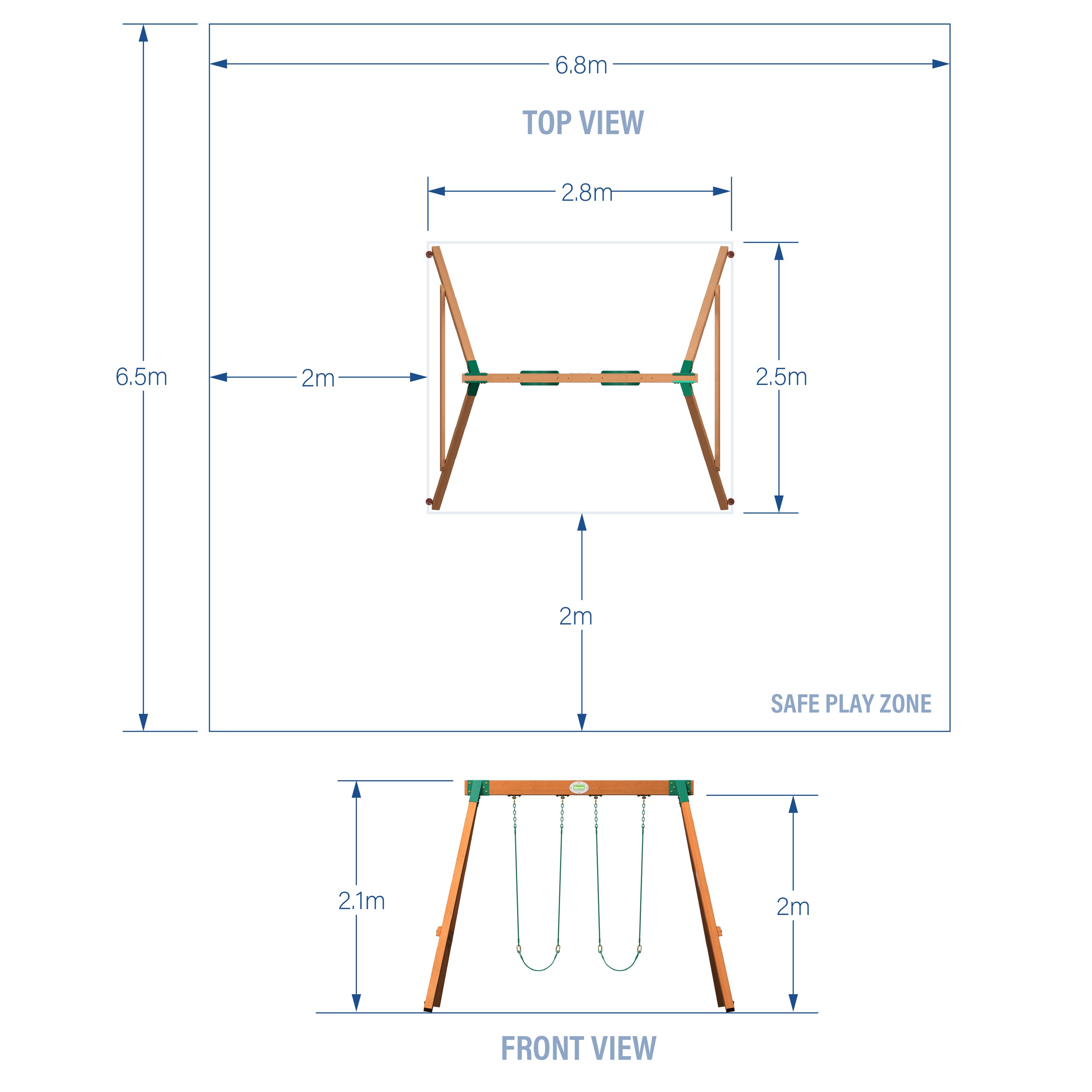Durango Heavy-Duty Swing Set