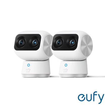 Eufy S350 4K Dual Lens Pan-Tilt Smart Indoor Camera 2 Pack - No Monthly Fees