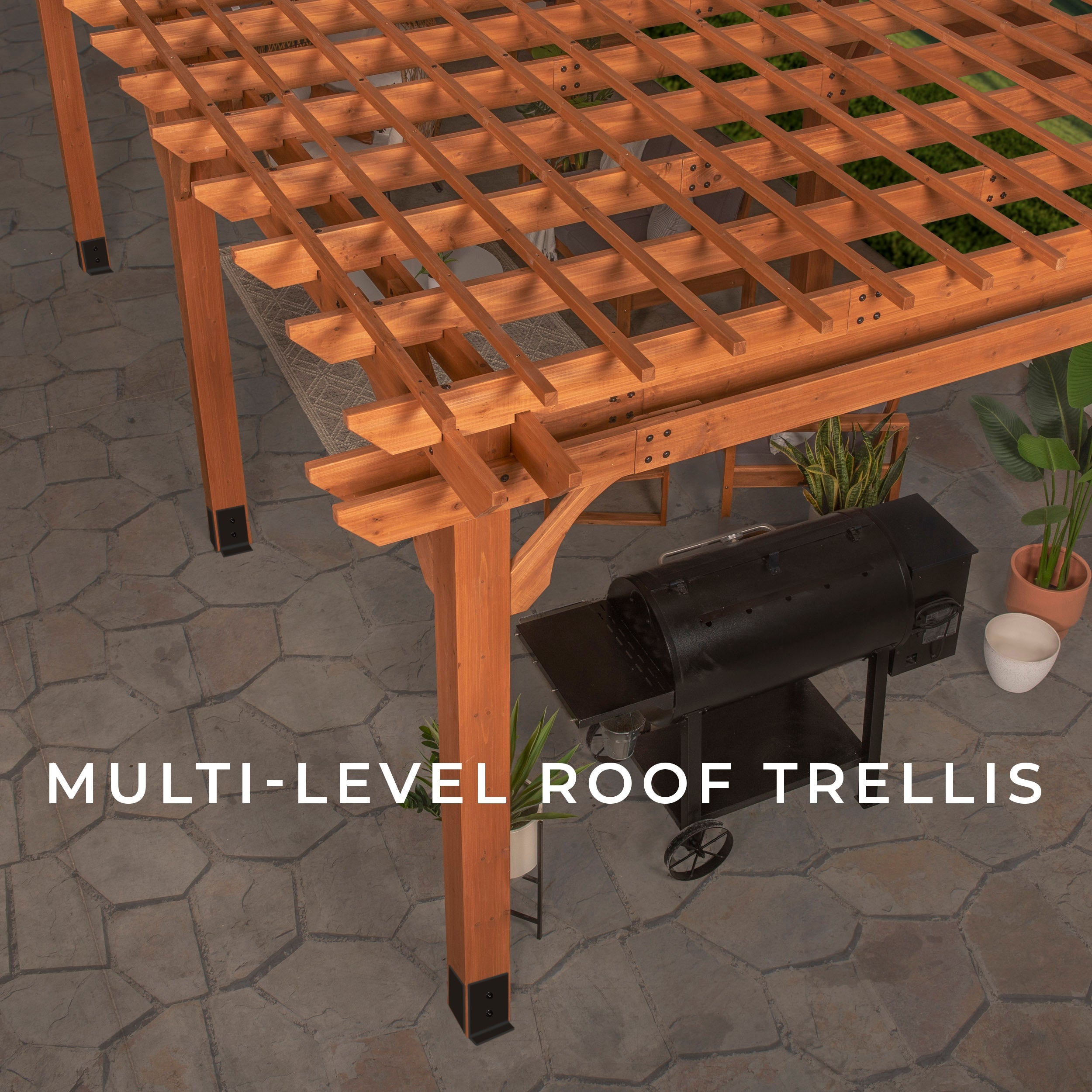 6.1m x 3.7m (20ft x 12ft) Beaumont Pergola