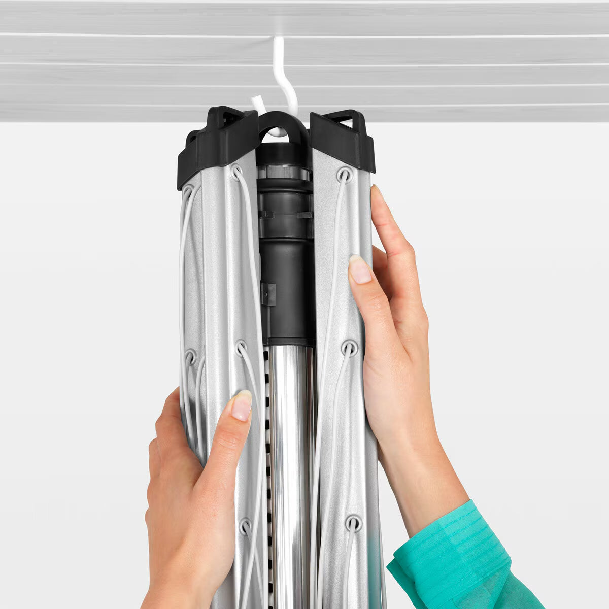 Brabantia Lift-O-Matic Rotary Airer 50m with Ground Spike & Protective Cover