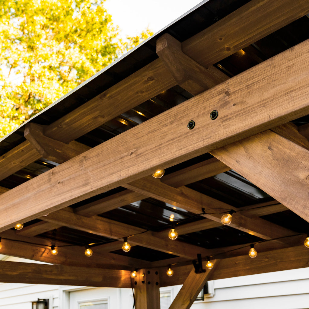 2.6m x 1.6m (9ft x 5ft) Saxony Grill/BBQ Gazebo