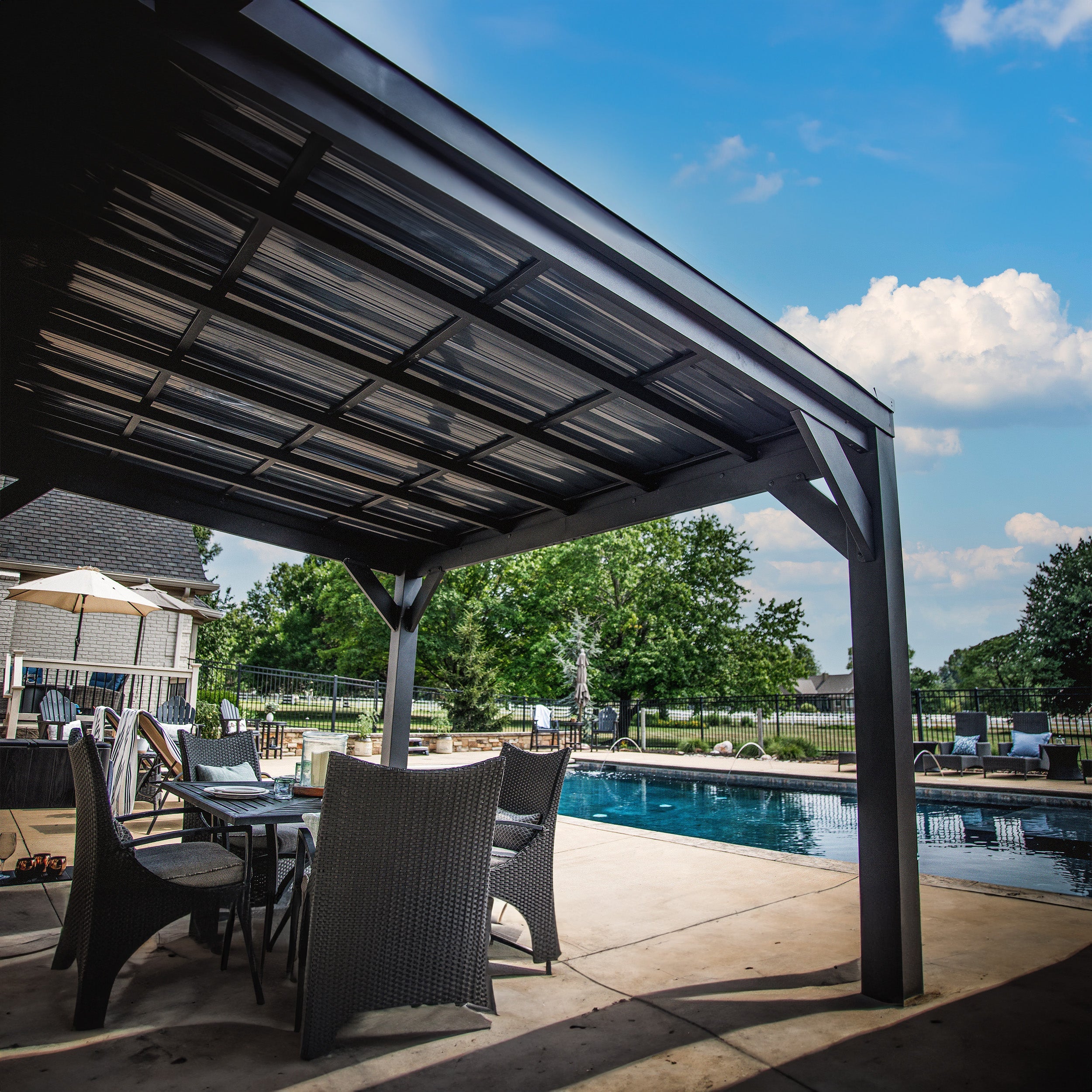 3.7m x 2.9m (12ft x 9.5ft) Stonebridge Gazebo