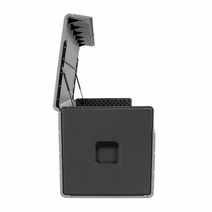 Lifetime Deck Box with Divider | 984 Litre | UV Protected | Lockable | Wood Grain