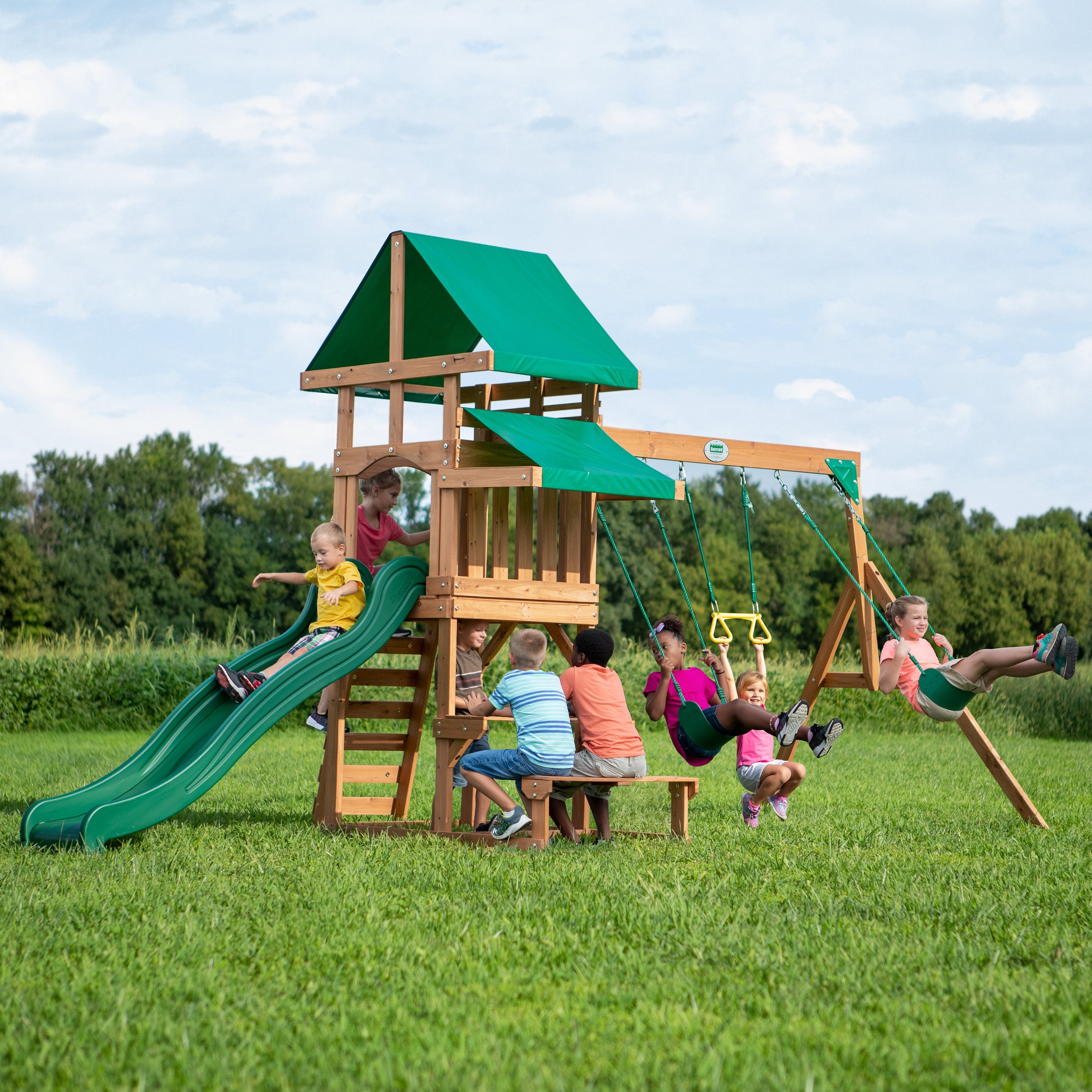 Belmont Swing Set and Climbing Frame
