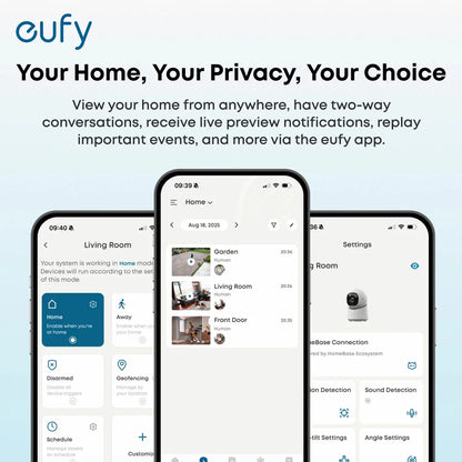 eufy E340 2K Dual Cameras Smart Video Doorbell with Chime - No Monthly Fees