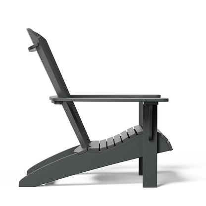 Leisure Line Adirondack Faux Wood Garden Chair in Grey