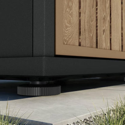 Keter Compact Outdoor Garden Kitchen | HPL Countertop | Sink | 3 Drawers | Fridge Space