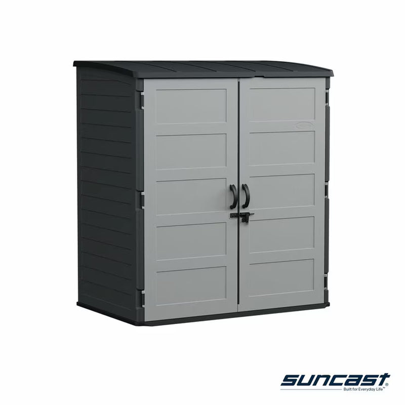 Suncast Extra Large Vertical Storage Shed | 3,000 Litre | UV-Protected Resin | Padlockable | H197 x W179 x D112cm