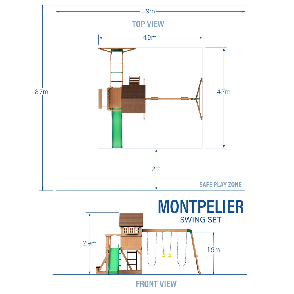 Montpelier Swing Set and Climbing Frame