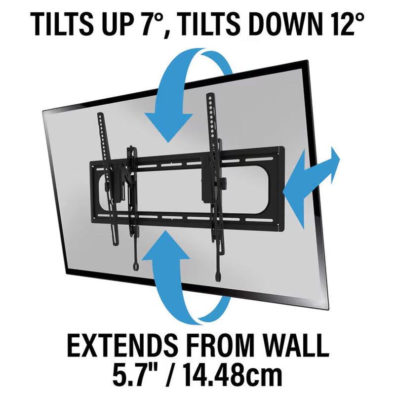 Sanus Preferred SLT4-B2 Advanced Tilt TV Wall Mount | 42–90 Inch | 14.5 cm Extension | VESA 600x400