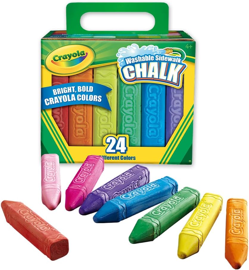 Crayola Chalk Washable Anti-Roll 24-Piece