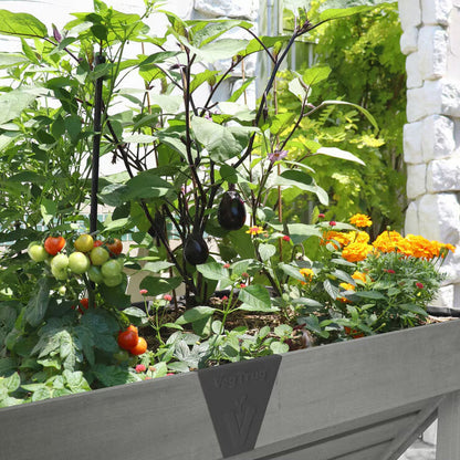 VegTrug Classic Raised Garden Planter | 1.8m | V-Shape Deep Centre | Fabric Liner Included