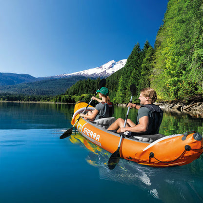 Intex Sierra K2 Inflatable Kayak Set | 2-Person | 312cm | 180kg Capacity | Paddles & Pump Included