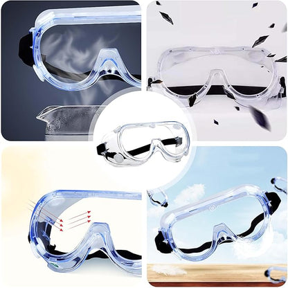 Manissa Sealed Safety Goggles | Anti-Fog | Pack of 10 | CE EN 166 Certified