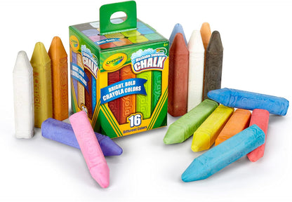 Crayola Chalk Washable Anti-Roll 16-Piece