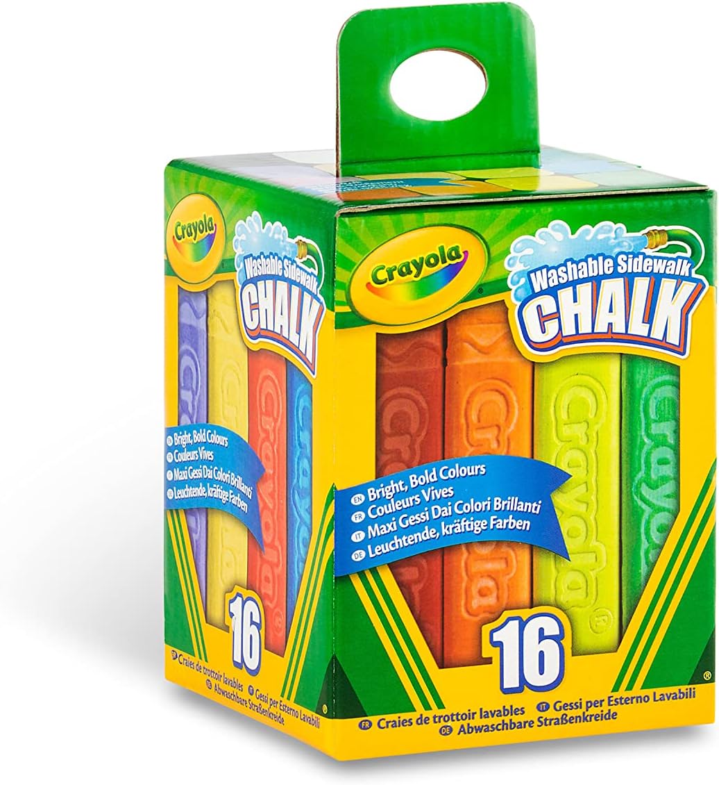 Crayola Chalk Washable Anti-Roll 16-Piece