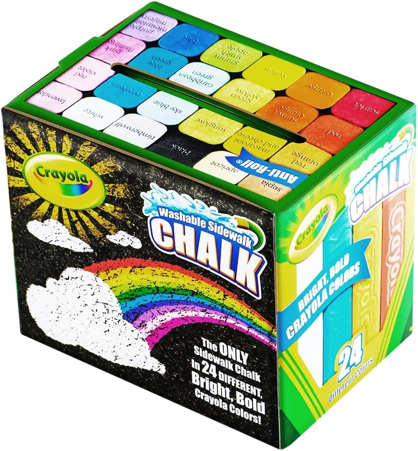 Crayola Chalk Washable Anti-Roll 24-Piece