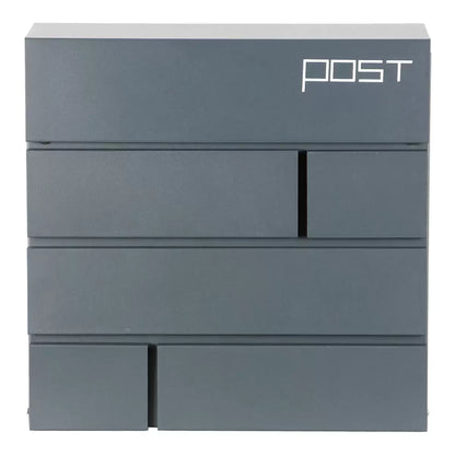 Phoenix Estilo Top Loading Letter Box MB0121KA in Graphite Grey with Key Lock