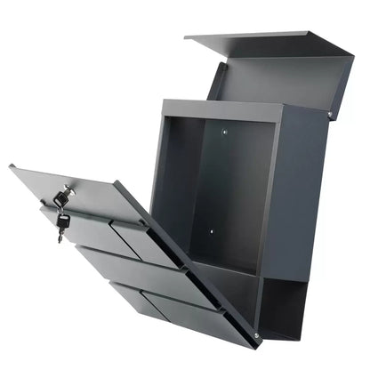 Phoenix Estilo Top Loading Letter Box MB0121KA in Graphite Grey with Key Lock