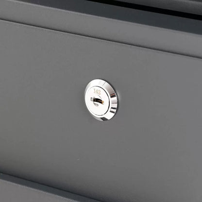 Phoenix Estilo Top Loading Letter Box MB0121KA in Graphite Grey with Key Lock