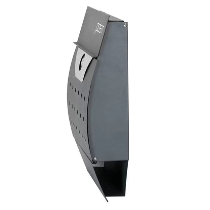 Phoenix Estilo Front Loading Letter Box MB0122KA in Graphite Grey with Key Lock