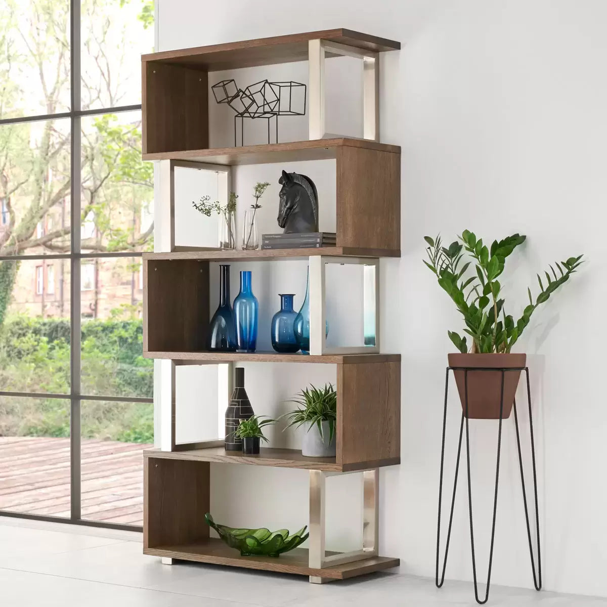 Bentley Tivoli Dark Oak Open Display Bookcase