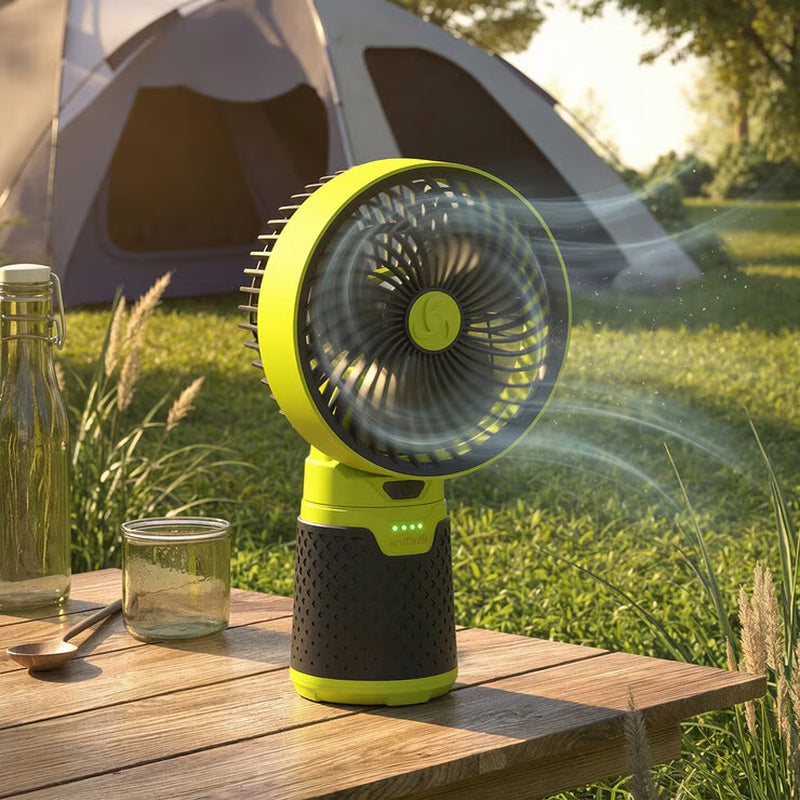 Artika Campa 4-in-1 Portable Outdoor Kit | Fan, Lantern, Torch & Bug Zapper | 10Hr Battery | USB-C
