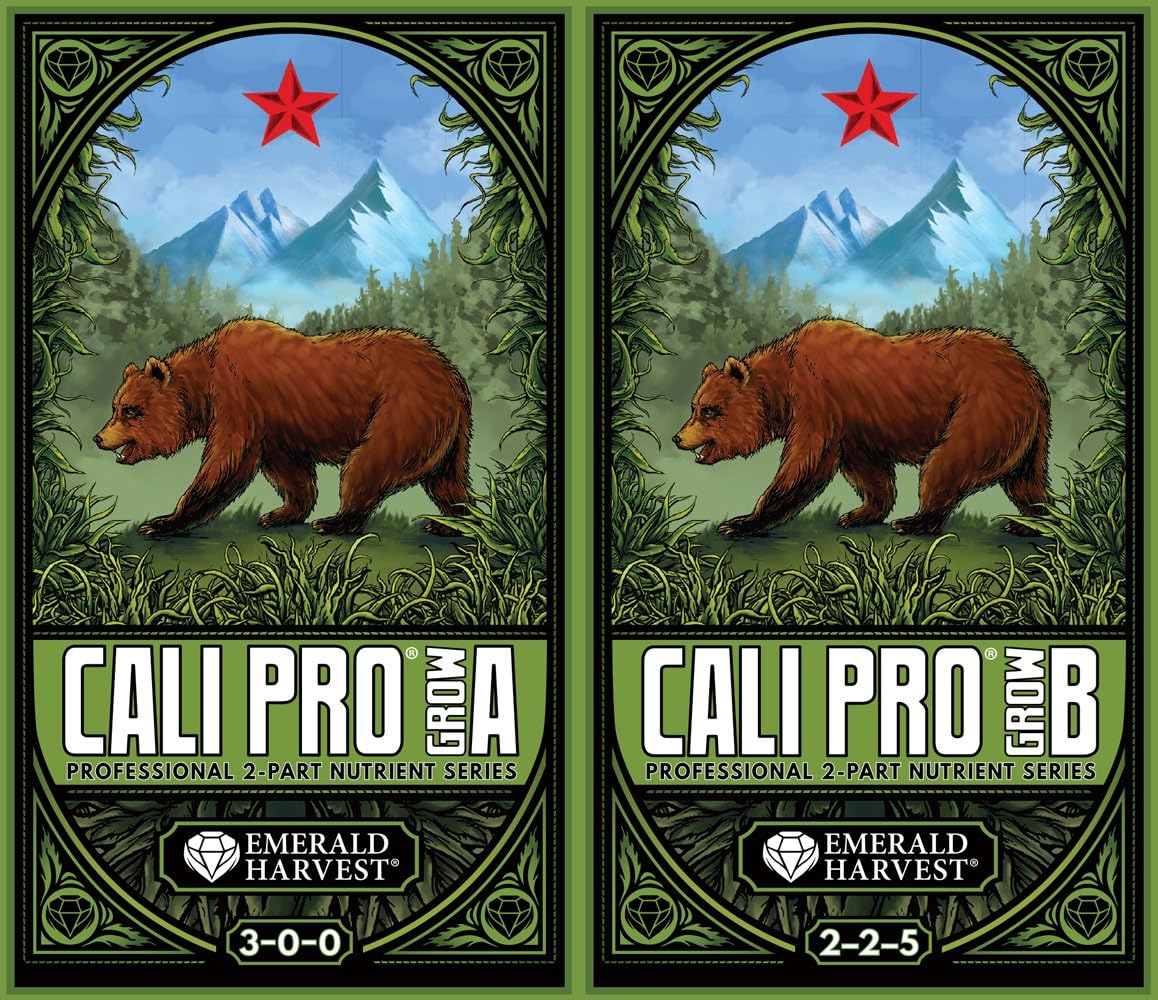 Emerald Harvest Cali Grow A+B 2-Part Base Nutrient | 0.95L | Vegetative Stage Fertiliser