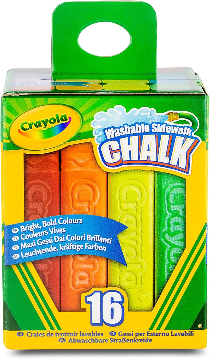 Crayola Chalk Washable Anti-Roll 16-Piece