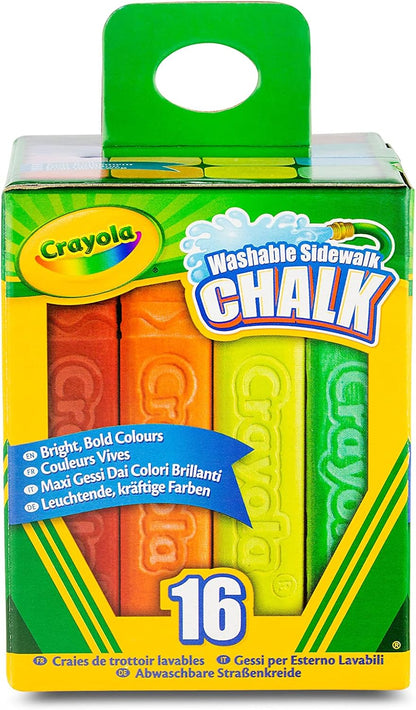 Crayola Chalk Washable Anti-Roll 16-Piece