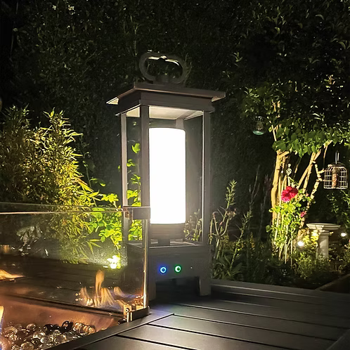 Kichler South Hope Portable Bluetooth Speaker Lantern - Rubbed Bronze