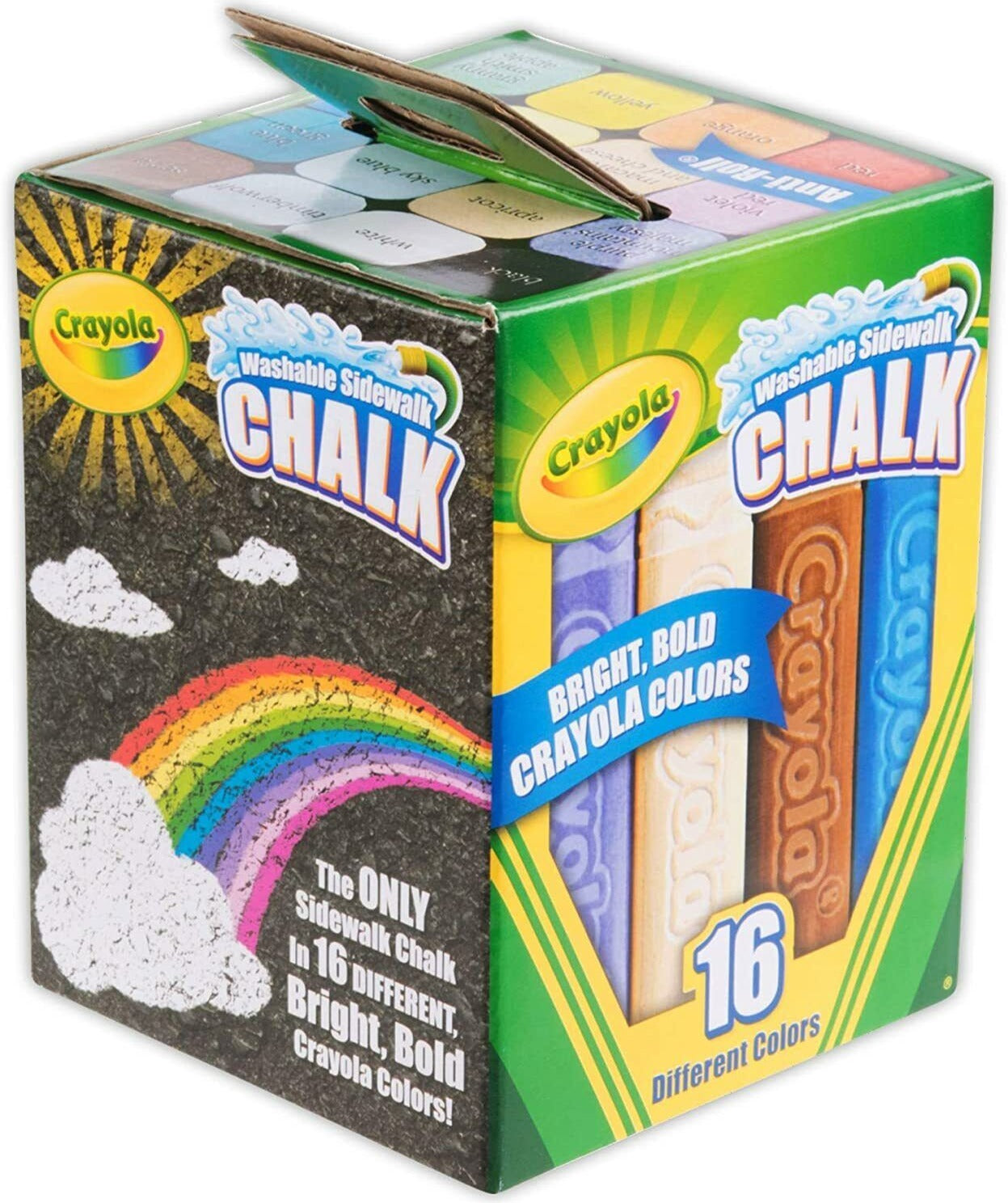 Crayola Chalk Washable Anti-Roll 16-Piece