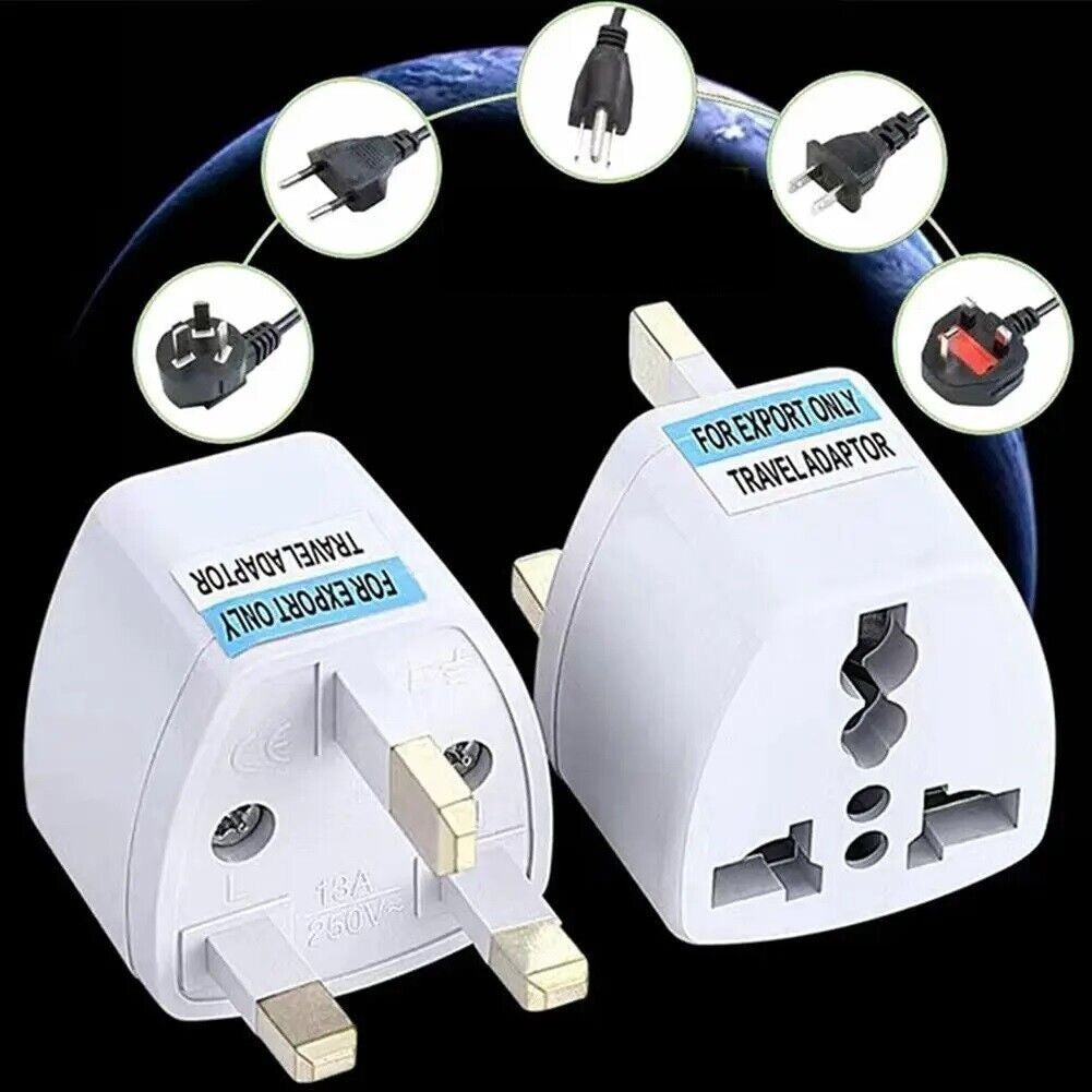 Universal Plug Adapter EU US UK AU CN To UK Type G Travel Socket Plug Converter