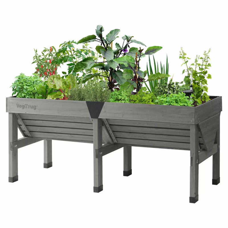 VegTrug Classic Raised Garden Planter | 1.8m | V-Shape Deep Centre | Fabric Liner Included