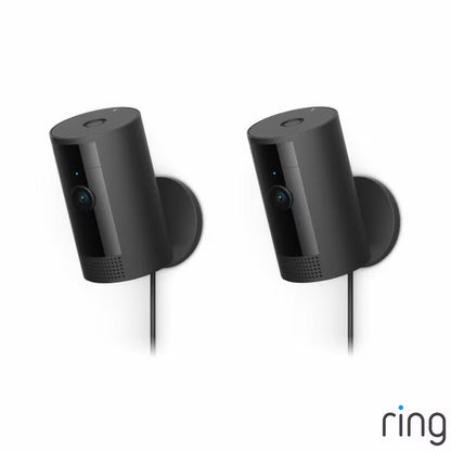 Ring Indoor Camera 2nd Gen | 2-Pack | 1080p HD | Colour Night Vision | Two-Way Talk | Black