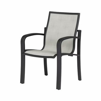 Agio Maxwell 7-Piece Sling Dining Set + Cover | Sintered Stone Table | Phifertex Sling Chairs | Rust-Resistant Aluminium