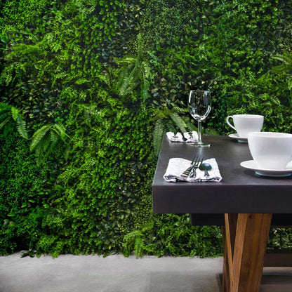 Artificial Mixed Foliage 1M X 1M Wall Panel, Pack of 5