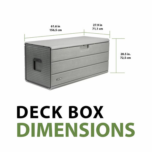 Lifetime 643 Litre (170 Gallon) Outdoor Storage Deck Box - Model 60508U
