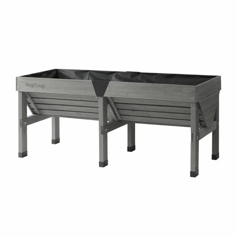 VegTrug Classic Raised Garden Planter | 1.8m | V-Shape Deep Centre | Fabric Liner Included