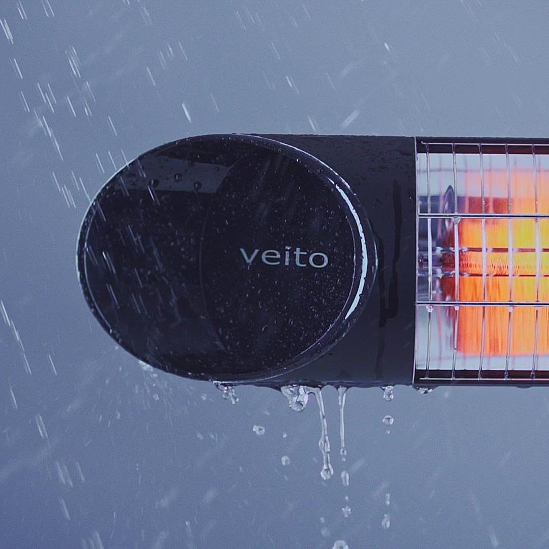 Veito Blade Mini Indoor and Outdoor Carbon Infrared Heater - Black